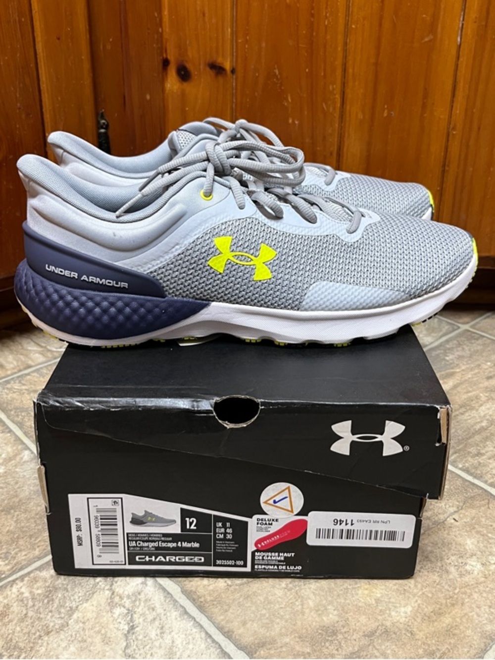 Under Armour Charged Escape 4 Marble Training Shoes Men's 12 New In Box